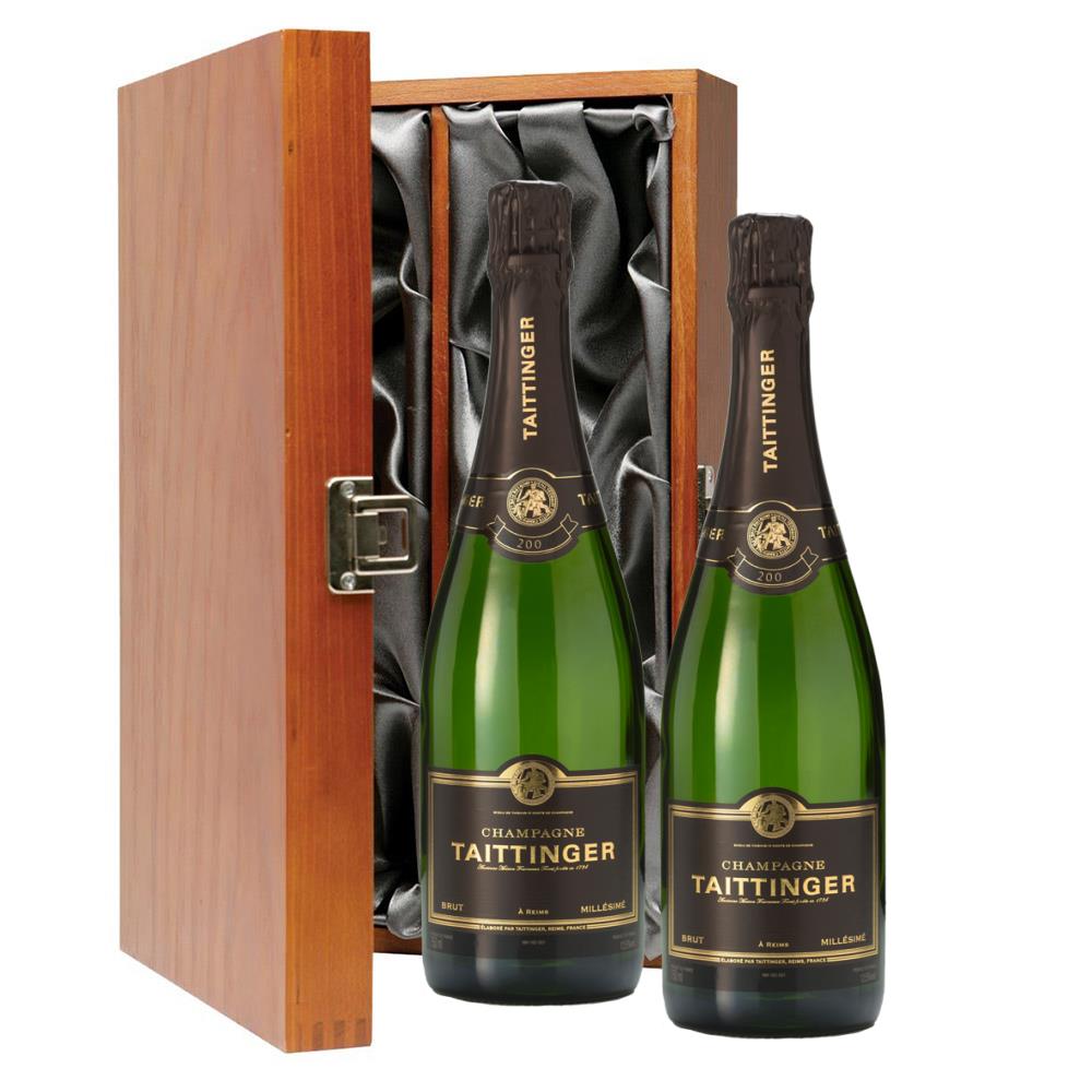 Taittinger Brut Vintage Champagne 2014 75cl Twin Luxury Gift Boxed (2x75cl)